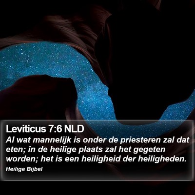 Leviticus 7:6 NLD Bible Verse Image