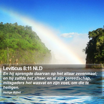 Leviticus 8:11 NLD Bible Verse Image