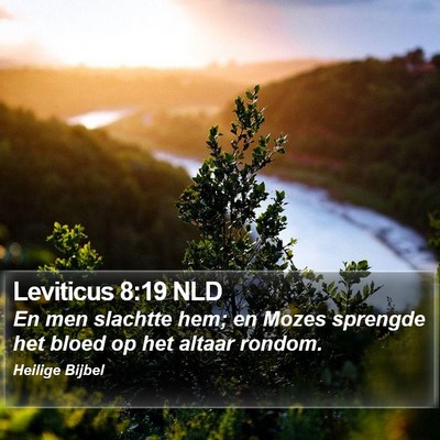 Leviticus 8:19 NLD Bible Verse Image