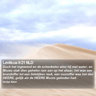 Leviticus 8:21 NLD Bible Verse Image
