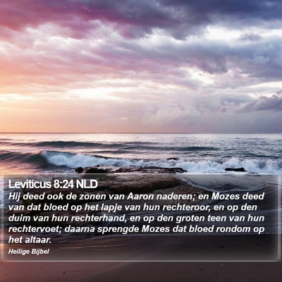 Leviticus 8:24 NLD Bible Verse Image