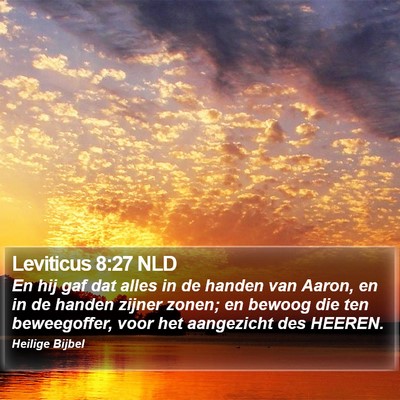 Leviticus 8:27 NLD Bible Verse Image