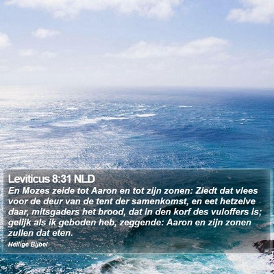 Leviticus 8:31 NLD Bible Verse Image
