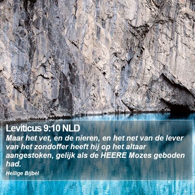 Leviticus 9:10 NLD Bible Verse Image