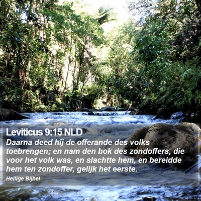 Leviticus 9:15 NLD Bible Verse Image