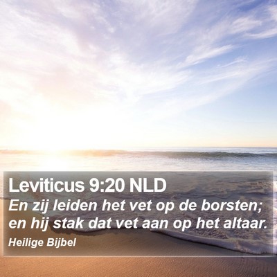 Leviticus 9:20 NLD Bible Verse Image