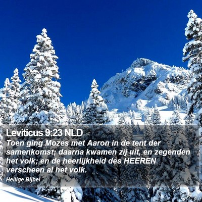 Leviticus 9:23 NLD Bible Verse Image