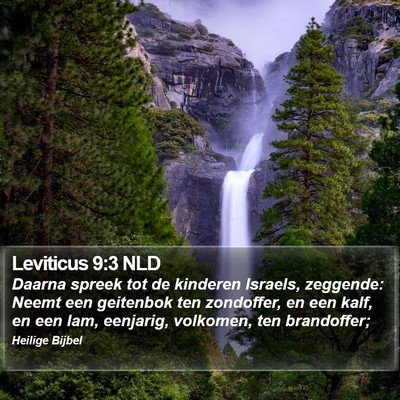 Leviticus 9:3 NLD Bible Verse Image