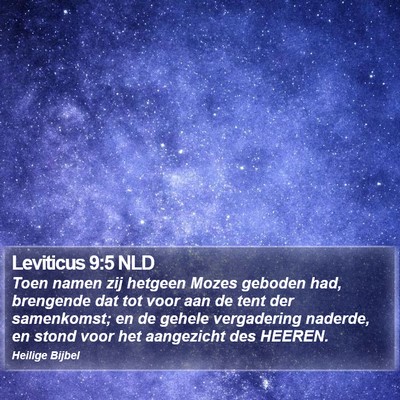 Leviticus 9:5 NLD Bible Verse Image