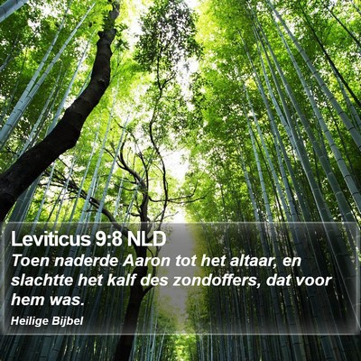 Leviticus 9:8 NLD Bible Verse Image