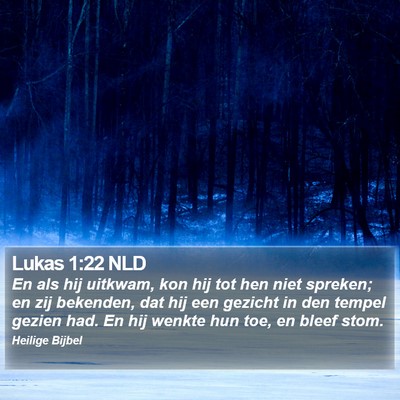 Lukas 1:22 NLD Bible Verse Image