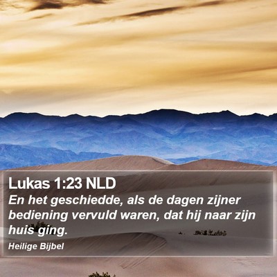 Lukas 1:23 NLD Bible Verse Image