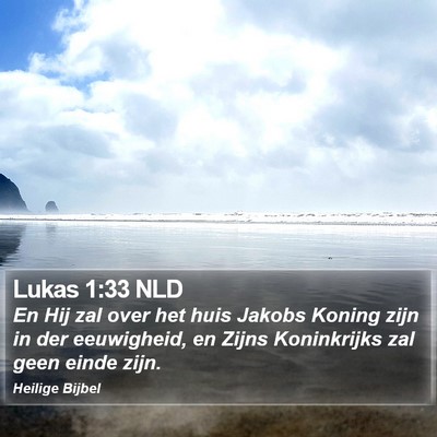 Lukas 1:33 NLD Bible Verse Image
