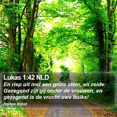 Lukas 1:42 NLD Bible Verse Image