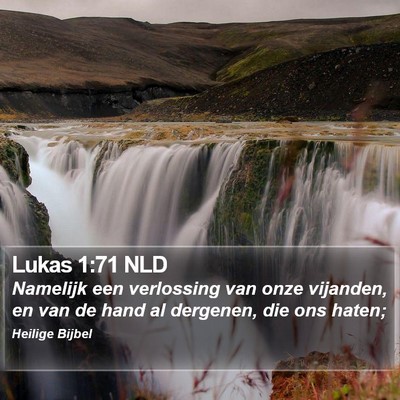 Lukas 1:71 NLD Bible Verse Image