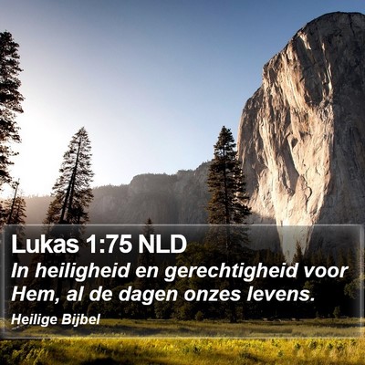 Lukas 1:75 NLD Bible Verse Image