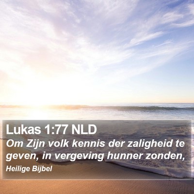 Lukas 1:77 NLD Bible Verse Image