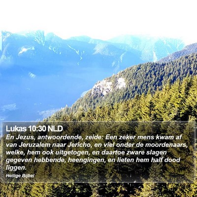 Lukas 10:30 NLD Bible Verse Image