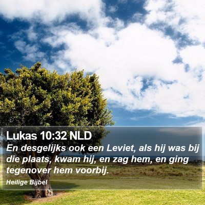 Lukas 10:32 NLD Bible Verse Image