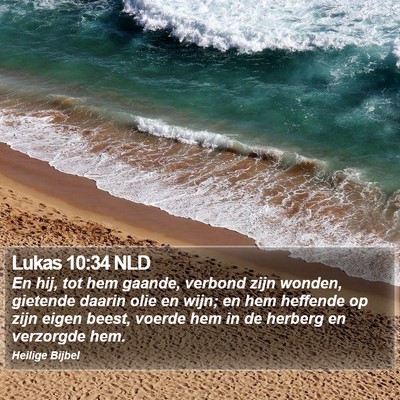 Lukas 10:34 NLD Bible Verse Image