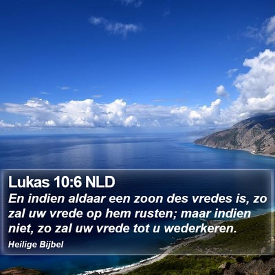 Lukas 10:6 NLD Bible Verse Image