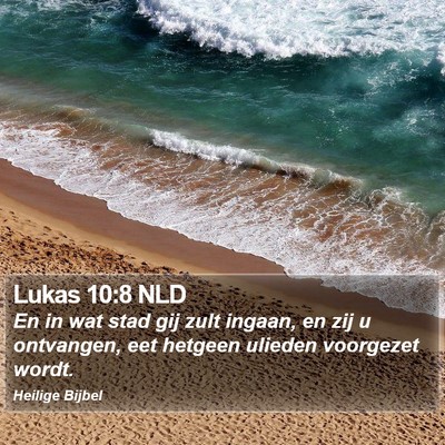 Lukas 10:8 NLD Bible Verse Image