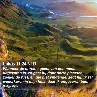 Lukas 11:24 NLD Bible Verse Image
