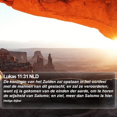 Lukas 11:31 NLD Bible Verse Image