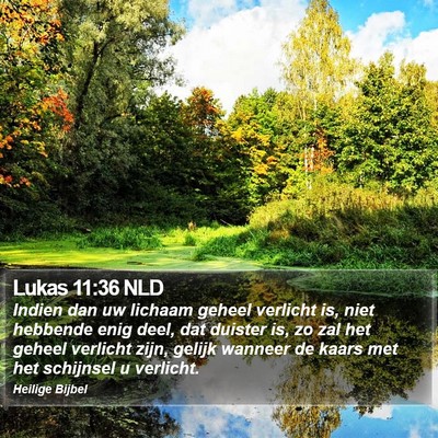 Lukas 11:36 NLD Bible Verse Image