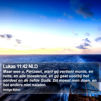 Lukas 11:42 NLD Bible Verse Image