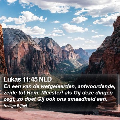 Lukas 11:45 NLD Bible Verse Image