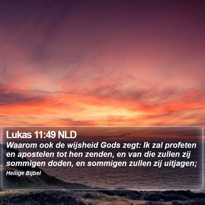 Lukas 11:49 NLD Bible Verse Image