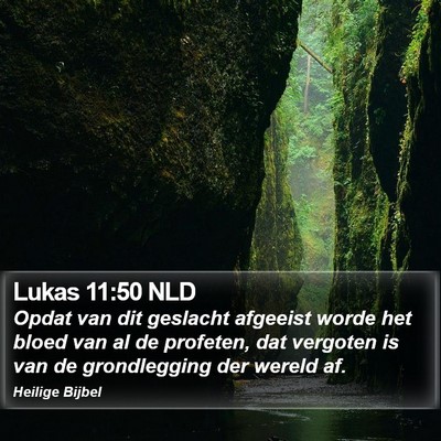 Lukas 11:50 NLD Bible Verse Image