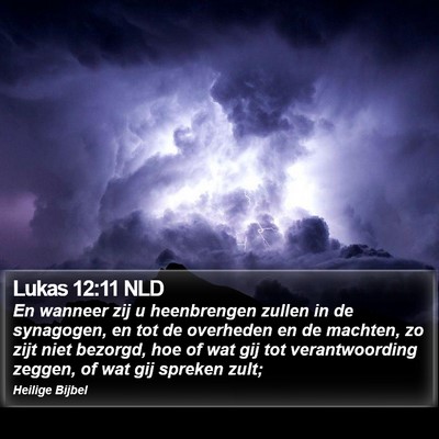 Lukas 12:11 NLD Bible Verse Image