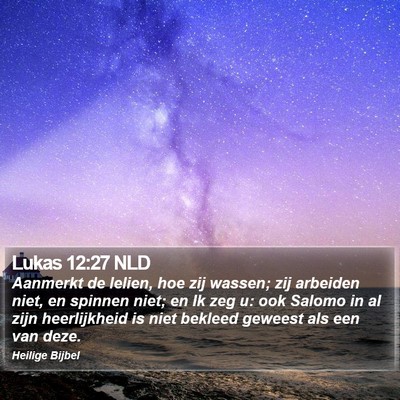 Lukas 12:27 NLD Bible Verse Image