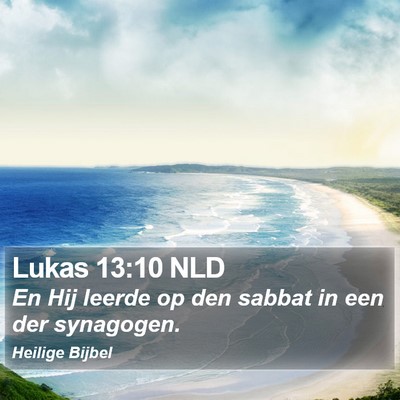 Lukas 13:10 NLD Bible Verse Image