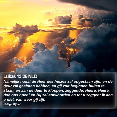 Lukas 13:25 NLD Bible Verse Image