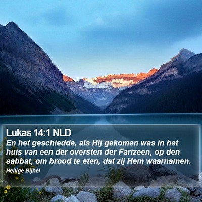 Lukas 14:1 NLD Bible Verse Image