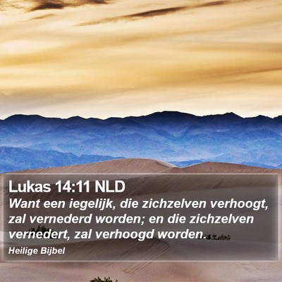 Lukas 14:11 NLD Bible Verse Image