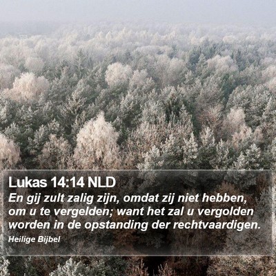 Lukas 14:14 NLD Bible Verse Image
