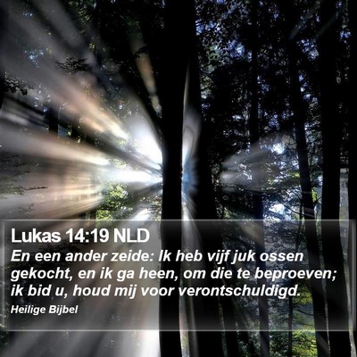 Lukas 14:19 NLD Bible Verse Image