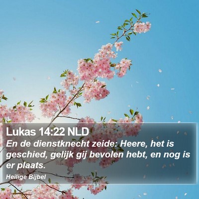 Lukas 14:22 NLD Bible Verse Image