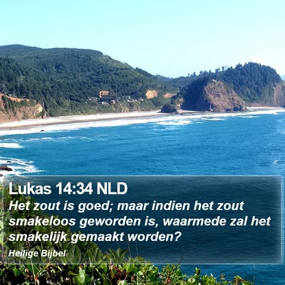 Lukas 14:34 NLD Bible Verse Image