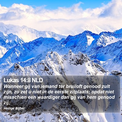 Lukas 14:8 NLD Bible Verse Image