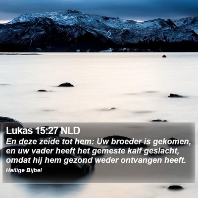 Lukas 15:27 NLD Bible Verse Image