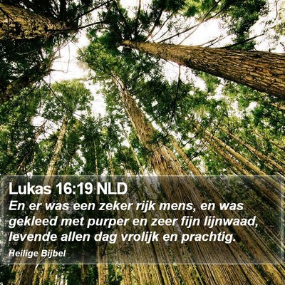 Lukas 16:19 NLD Bible Verse Image