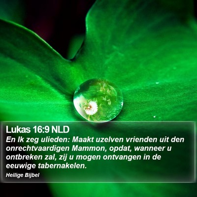 Lukas 16:9 NLD Bible Verse Image