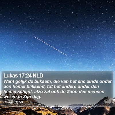 Lukas 17:24 NLD Bible Verse Image
