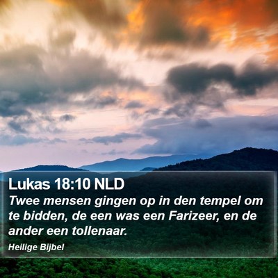 Lukas 18:10 NLD Bible Verse Image