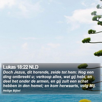 Lukas 18:22 NLD Bible Verse Image